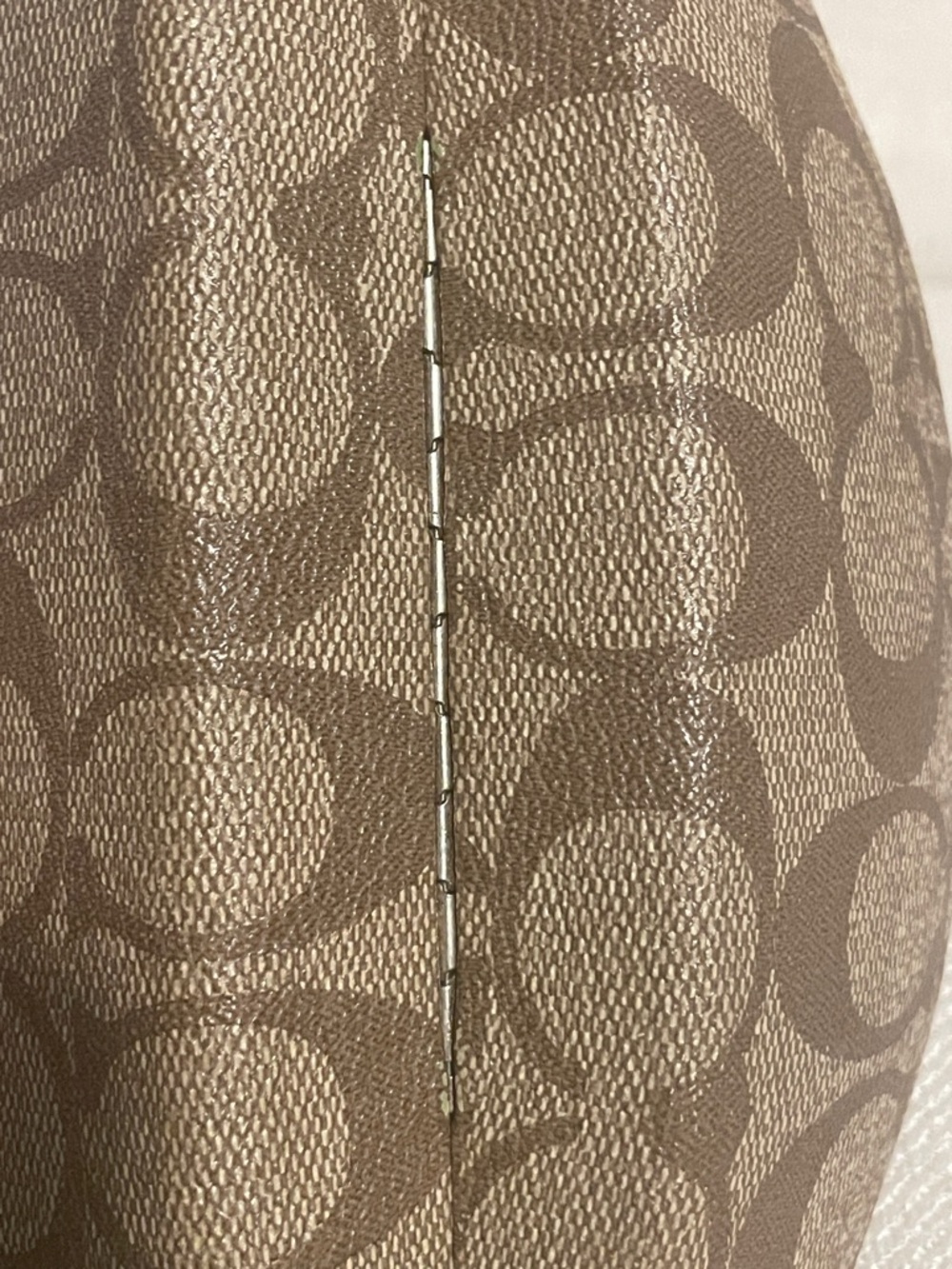 Coach Signature Brown Patterned Sunglasses Case only - Picture 3 of 4